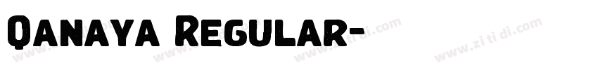 Qanaya Regular字体转换